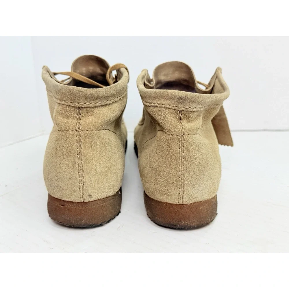 Clarks Originals Wallabee Tan Suede Shoes Men's 12 US UK 11 Crepe Sole